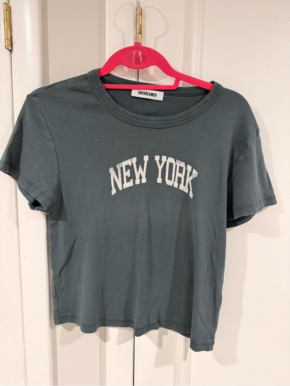 Daydreamer Slate Green 'New York' Graphic Tee